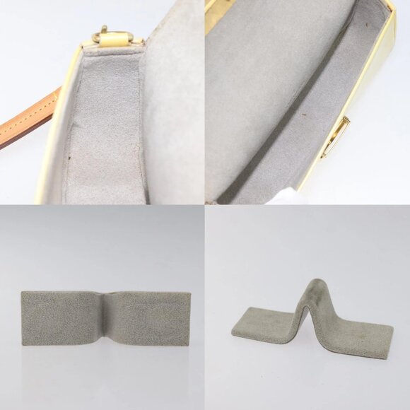 LOUIS VUITTON Vernis Pochette lagoon Glasses Case Perle M91801 LV Auth 118256 - Picture 16 of 16